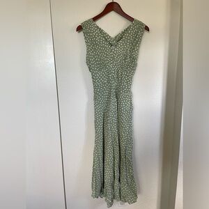 Green Polkadot DressBarn dress